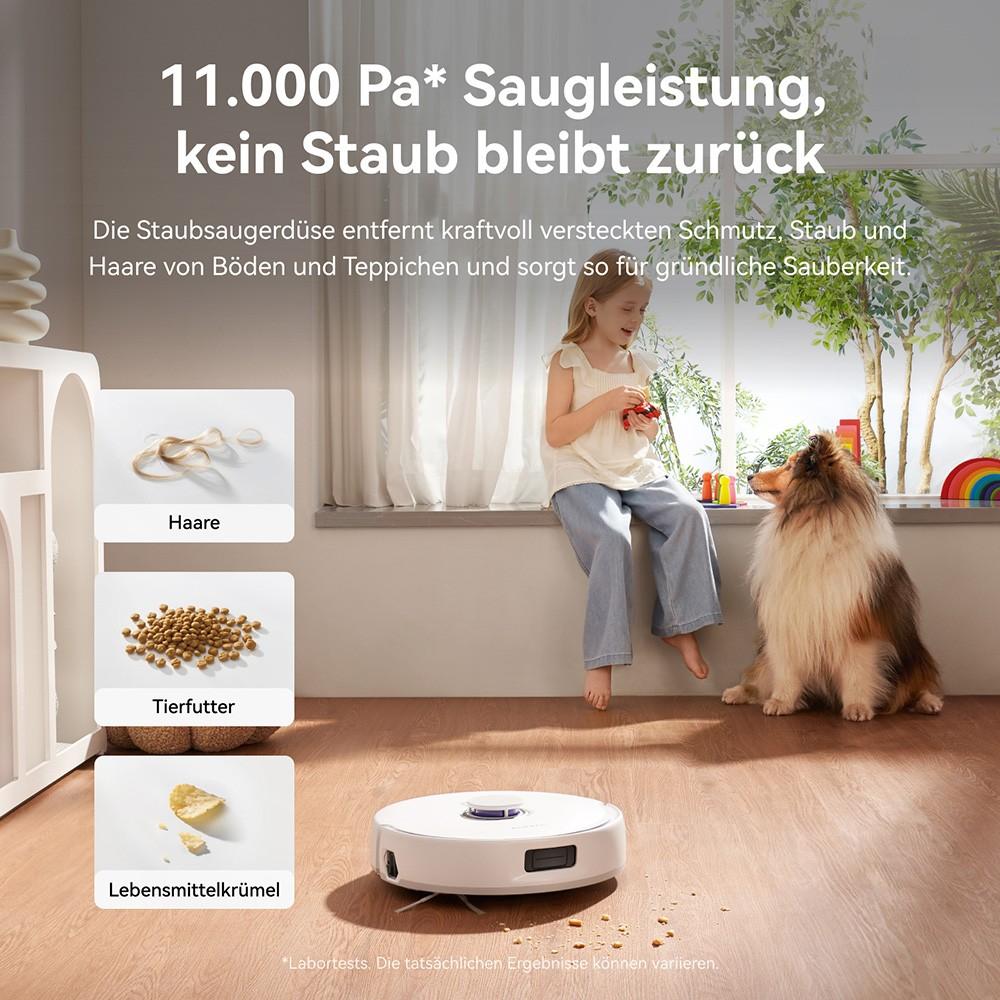 Narwal Freo X10 Pro Robot Vacuum Cleaner, Tangle Free Robot Mop, 11000Pa Powerful Suction, Self-Emptying, Auto Mop Washing, Auto Drying