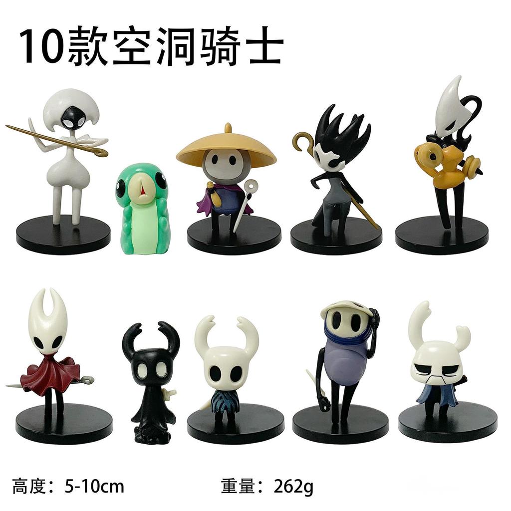 Set Hollow Knight Figure Silk Song Knight Hornet Grub Zote Quirrel Shade Cornifer Myla Figure Cute Anime Figurine Model Toy Gift