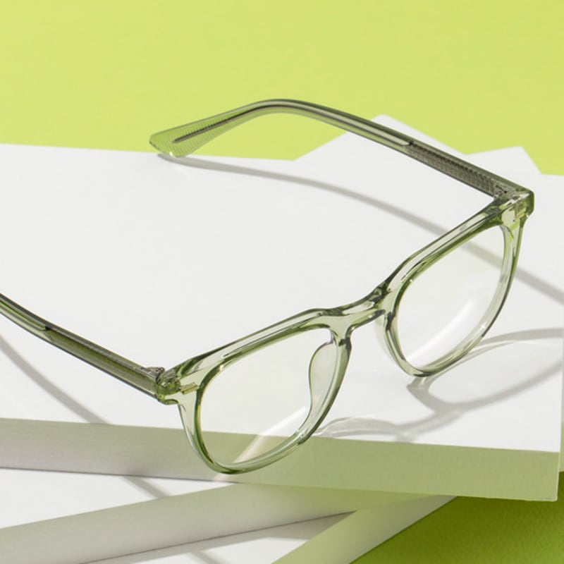 

RECLOW RECLOW TR B099 GREEN GLASS Glasses FREE