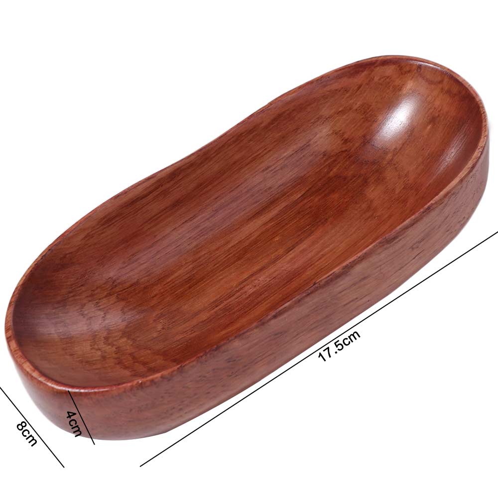 Oval Dried Fruits Serving Tray Boat Shaped Sushi Snack Plate Multipurpose Salad Bowl Bread