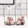 Elderly Couple Night Light Resin Ornament: Love, Cake, Guitar, and Relaxation Home Decor.
