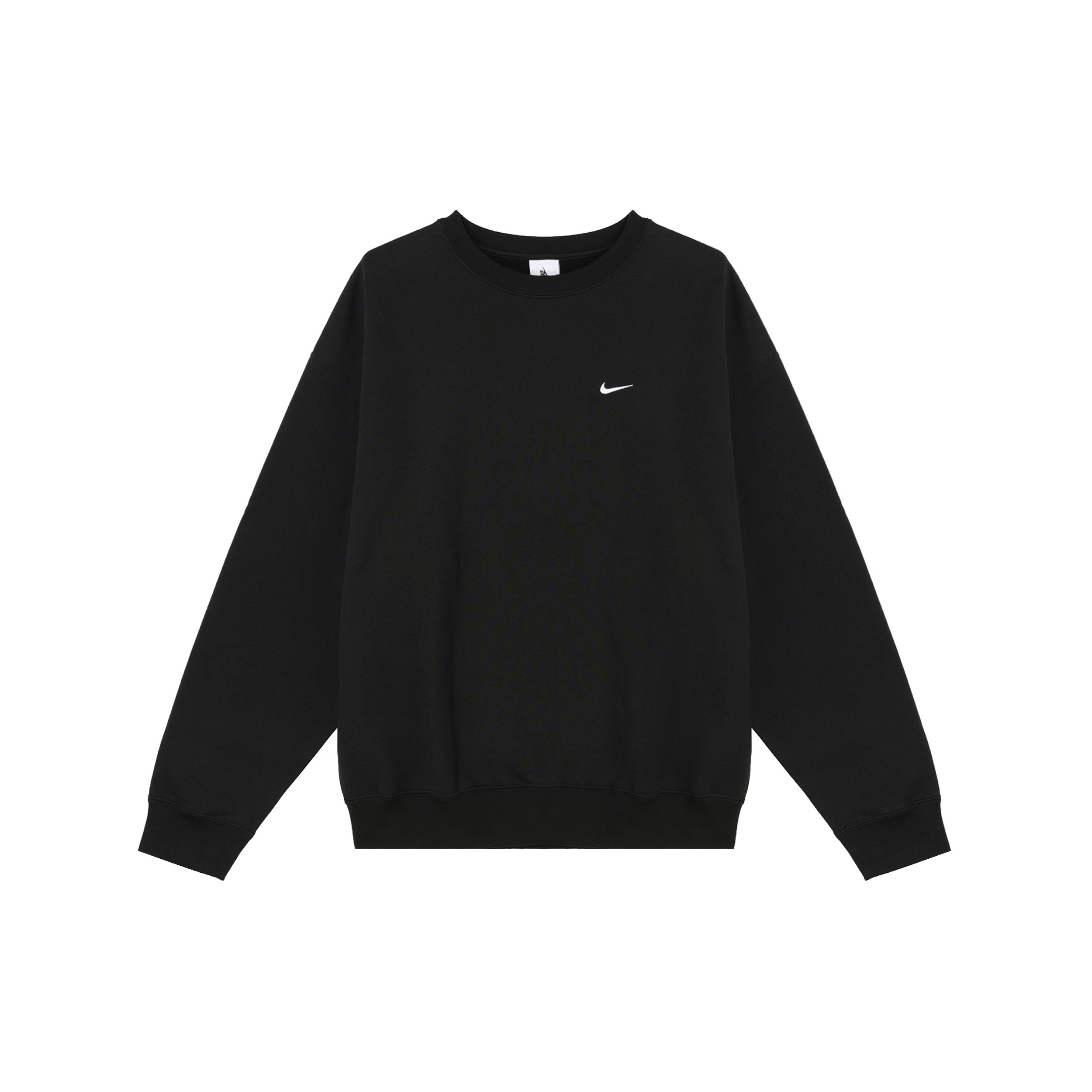 

Nike Мужские топы Solo Swoosh из флиса с круглым вырезом черного цвета DX1361-010 S