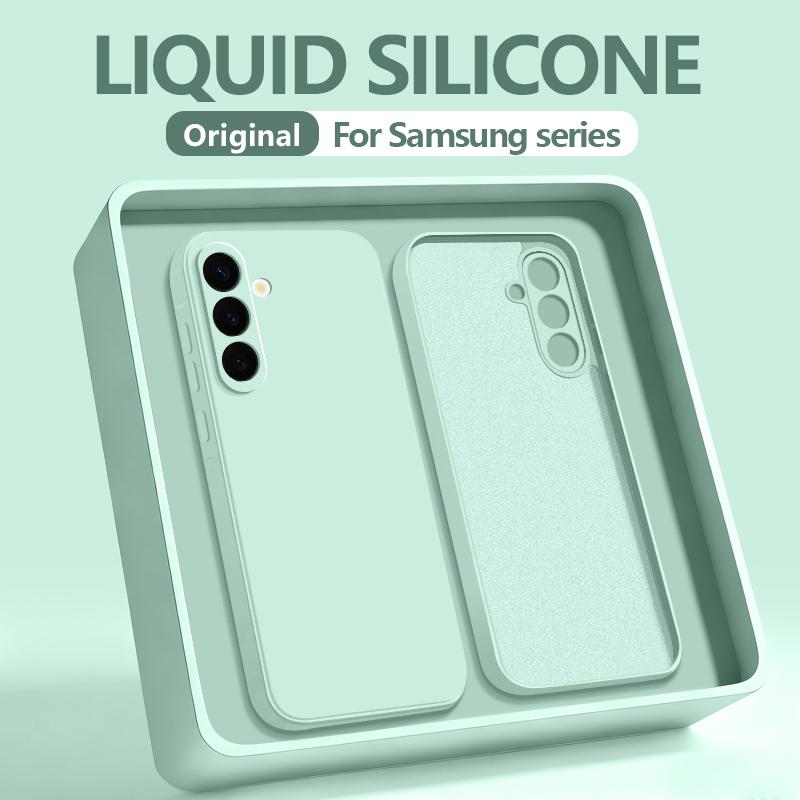 Soft TPU Phone Case For Samsung Galaxy S26 S24 S23 S25 Ultra Edge S24 S25 FE A57 A56 A17 A55 A16 A15 5G Liquid Silicone Cover