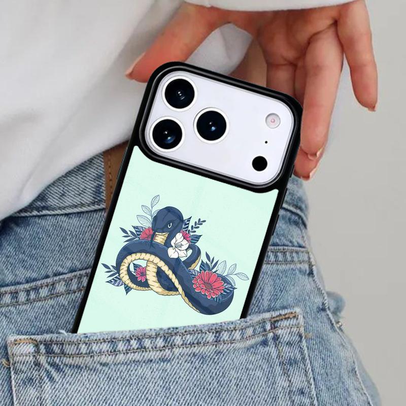 Hand Snake Phone Case for iPhone 16e 15 14 13 12 17 Pro Max Plus Air 17pro Cover Coque