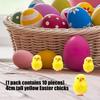 10 Stück 4 cm kleines gelbes Küken Osterdekoration Plüsch Polyester Küken Ornament Für Handgefertigte Bastelarbeiten Nähen Verzierungen