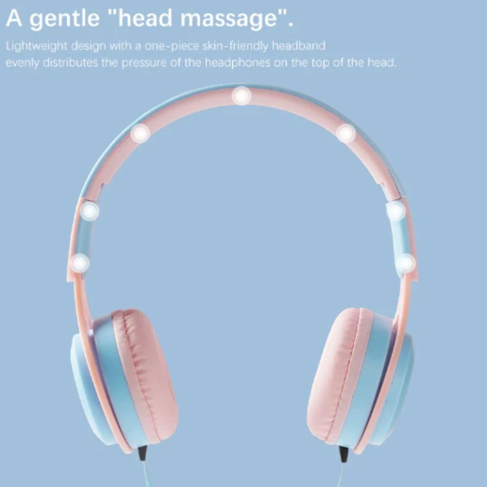 Folding Style Cellular Wired Headset Wired Wired Headworn Earphones  Birthday Gift