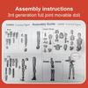 Multi-articular Action Figure Robot 3d Printed Action Figure Assembly Figure Toy Multi-jointed Movable Robot home Desktop Decors