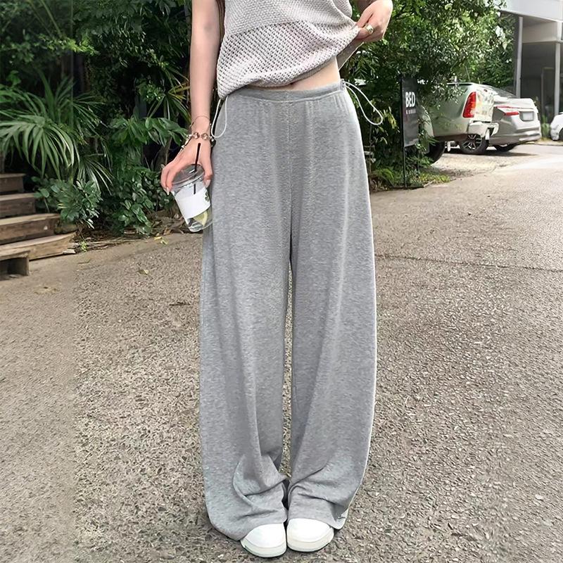 

Maternity Loose Wide-Leg Pants, Spring/Autumn, Comfortable Fit, Support-Free Design M світло-сірого кольору