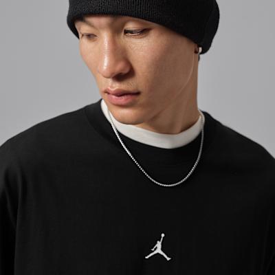 Jordan As M J T Shirts Men's Black Crew Neck Moderate