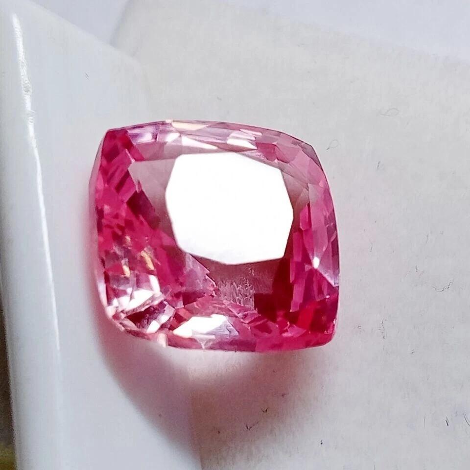 Natural Cushion Fine Cut Padparadscha Sapphire 9.55 Ct Stunning Gemstone