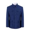 Traje de Verano Zhongshan: Chaqueta Estilo Militar de Abuelo para Hombres de Mediana Edad