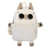 School bag for junior high school students Cute kitten student backpack Ugly cute large-capacity school bag High school students backpacking
