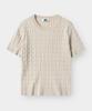 210EDIT Men'S Cool Cable Round Neck Short Sleeve Knit - 4 Colors [Zg2Sw070]