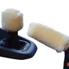 Plush Winter Car Gear & Handbrake Knob Covers Set