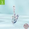 Blue Dragon Diy Pendant Accessories, Jewelry Personalized Fashion S925 Silver Bracelet Beaded