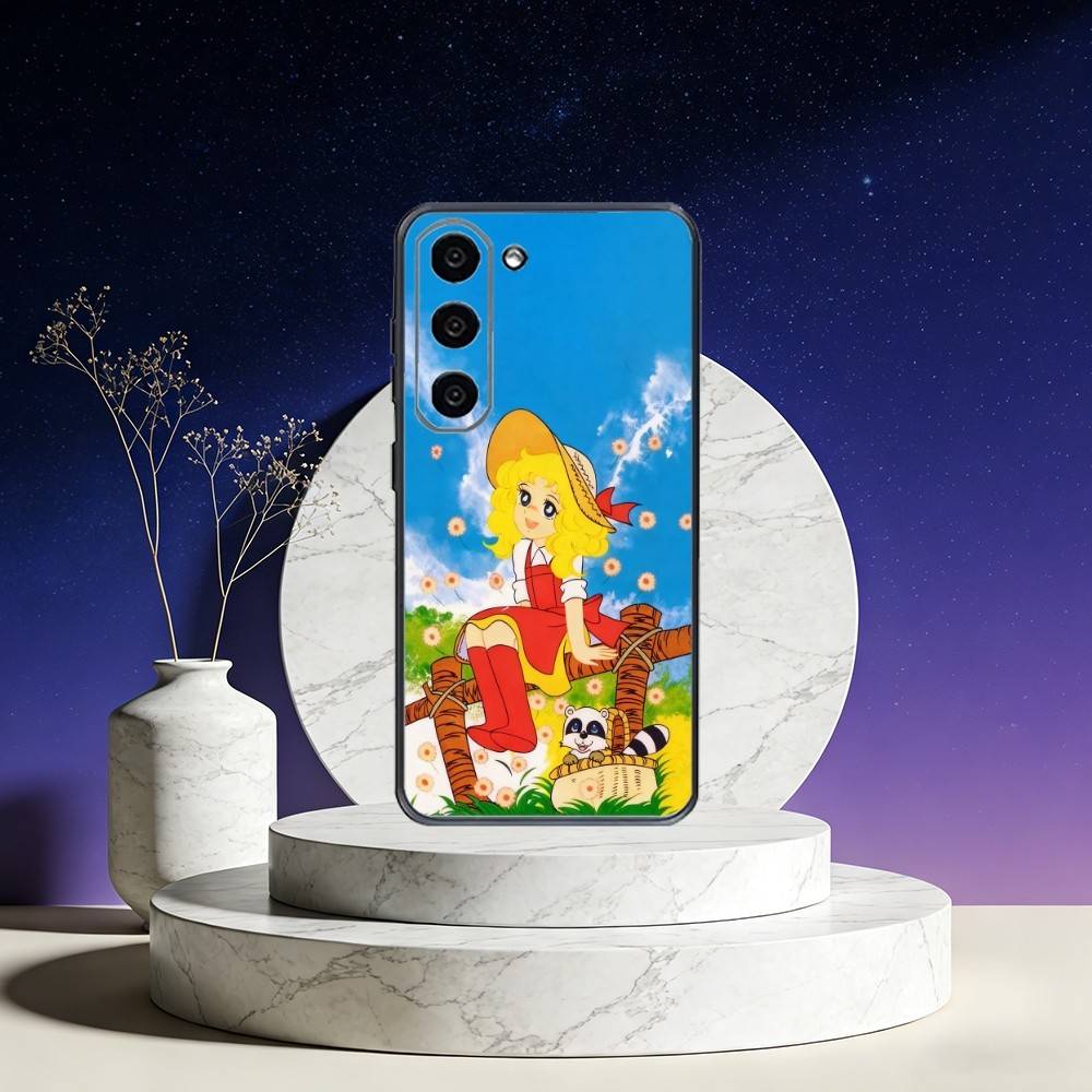Anime Candy Candy Phone Case For Samsung Galaxy A73,A72,A71,A70,A53,A52,A51,Others Soft Black Cover