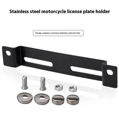 Universal License Plate Holder Frame Bracket Mount for Motorcycle Scooter ATV Fixing Number Plates Modification Decor Accessorie