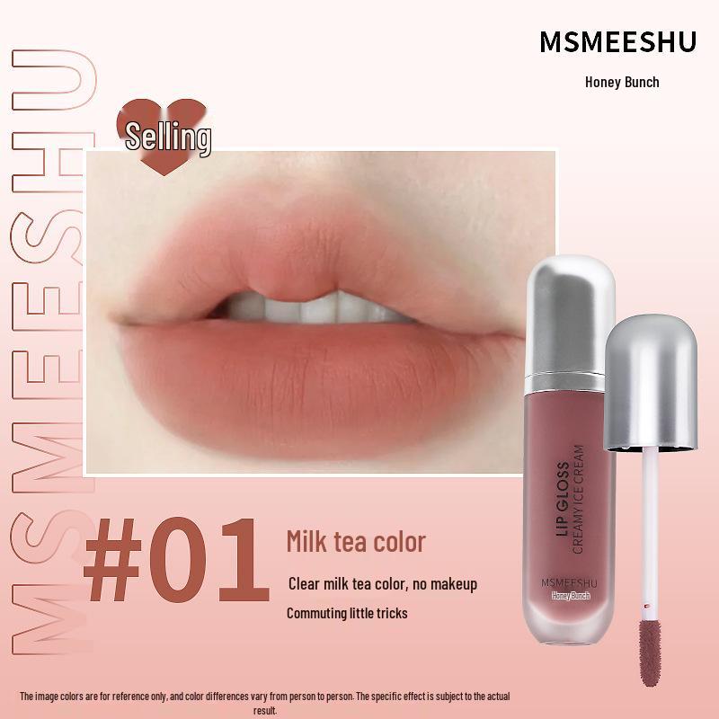 

Honey Bunch Velvet Matte Lip Glaze - Creamy, Non-Transfer, Pseudo Nude Finish.