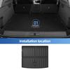 LUCKEASY Left Drive for Peugeot 3008 E-GT 3rd Gen Hybrid Version 2024-2027 Car All-Weather Floor Mats Trunk Pad Accessories