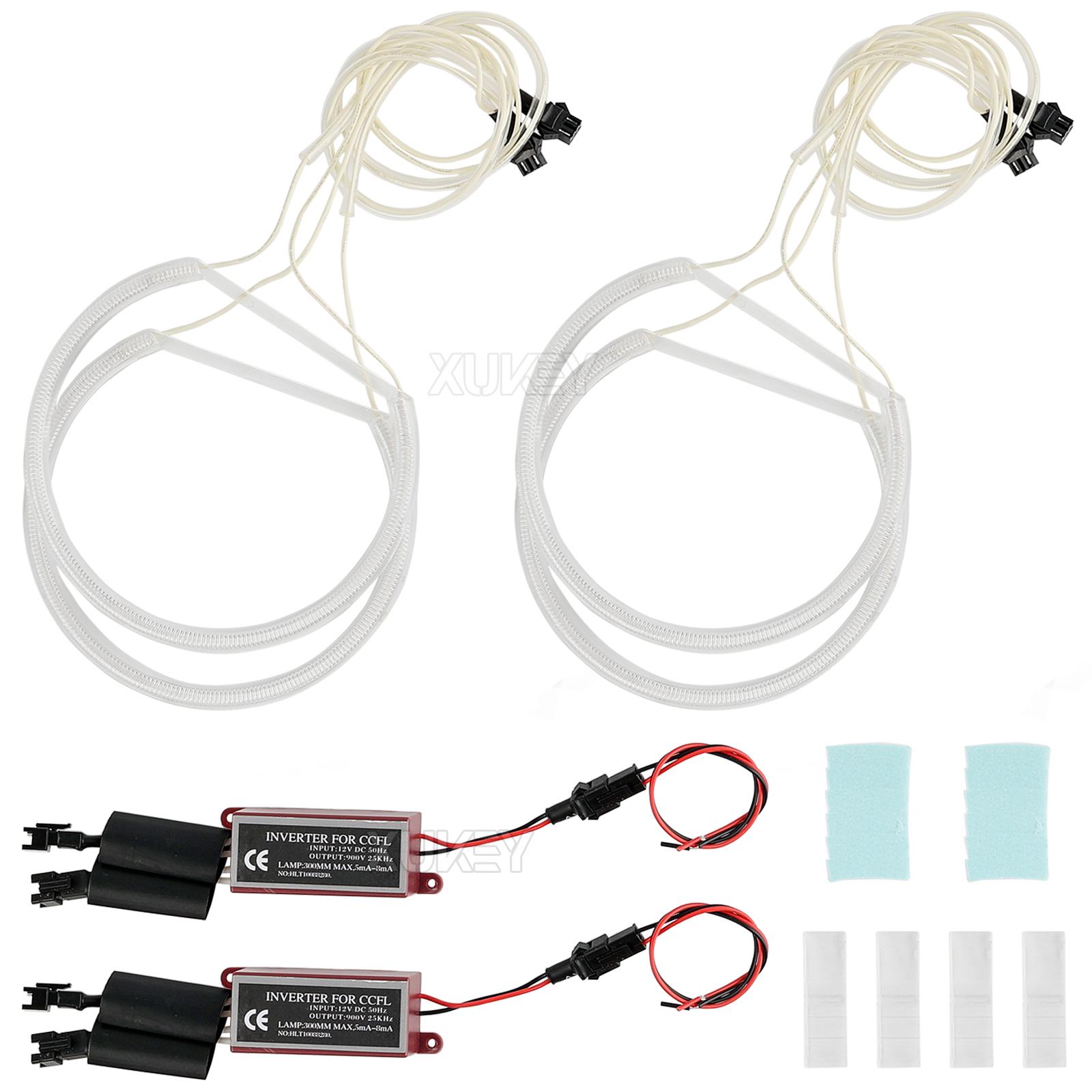 

4x131 мм CCFL светодиодный белый для BMW E36 E38 E39 E46 дневные ходовые огни фар ангельские глазки лампа круговое кольцо автомобильные аксессуары
