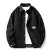 Jacke Herren Arbeitshemd Herren Langarm Frühling und Herbst Neu Locker Trendig Lässig Hemd Jacke