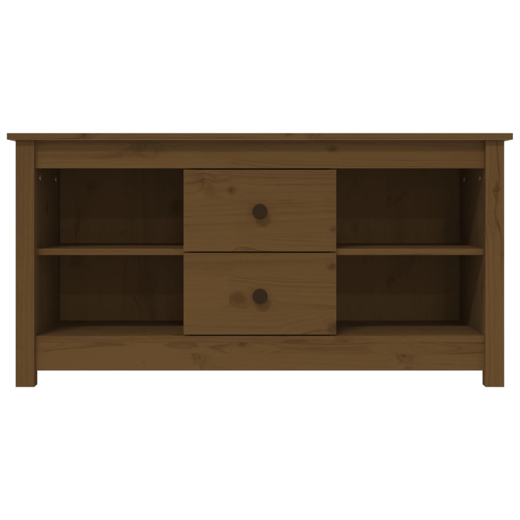 Vidaxl Szafka Pod Tv, Miodowy Brąz, 103X36,5X52 Cm, Drewno Sosnowe