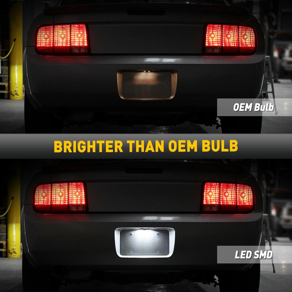 1Pcs 6000K LED License Number Plate Light Bulb 1140LM for Ford Mustang 2005 2006 2007 2008 2009 Base Bullitt Shelby GT Shelby