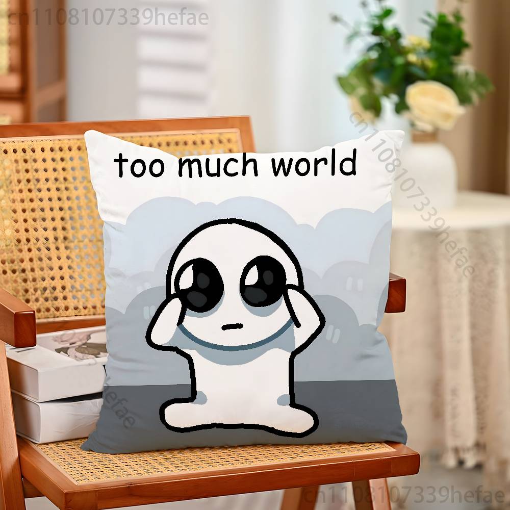 

TBH Autism Creature Yippies Pillow Cases for Bedroom Living Room Sofa Home Decor Polyester Cushion Cover with Zipper 30x30cm