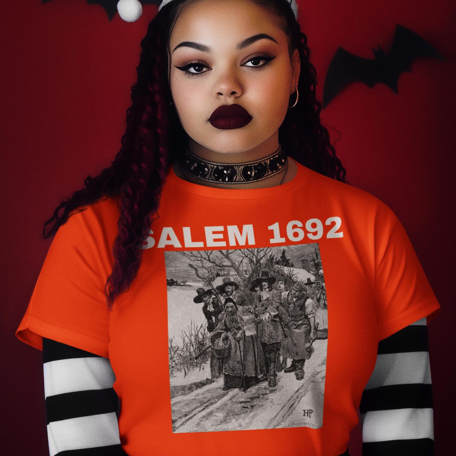 Salem Witch Trials 1692 Halloween T shirt: Historical Massachusetts Souvenir for History Buffs XL
