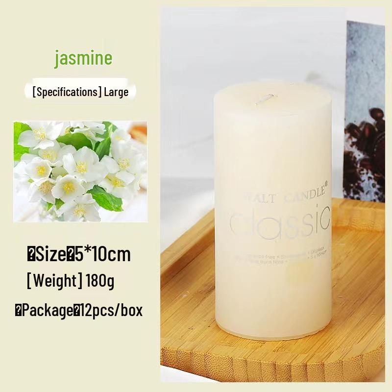 Colorful Cylindrical Scented Candles - Smokeless for Emergency, Weddings, Birthdays, and Church or Hotel Décor