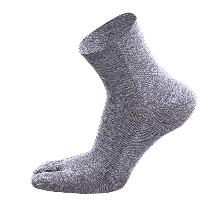 

Breathable Five-Toe Cotton Sports Socks - Wear-Resistant, Sweat-Absorbent, Mid-Calf for Outdoor & Basketball One Size