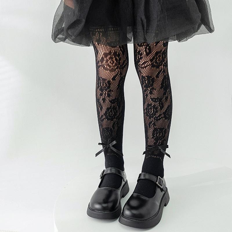 Eleganckie, dziewczęce rajstopy Chic Simplicity Kids Girl w jednolitym kolorze, modne, koreańskie legginsy, pończochy, jesień, wiosna, grube, bawełniane rajstopy