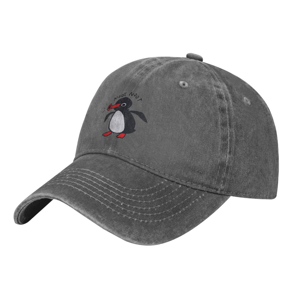 Noot Noot Pingu Baseball Cap Vintage Washed Penguin Series Cartoon  Funny Sun Cap Unisex Women Outdoor Workouts Adjustable Caps Hat