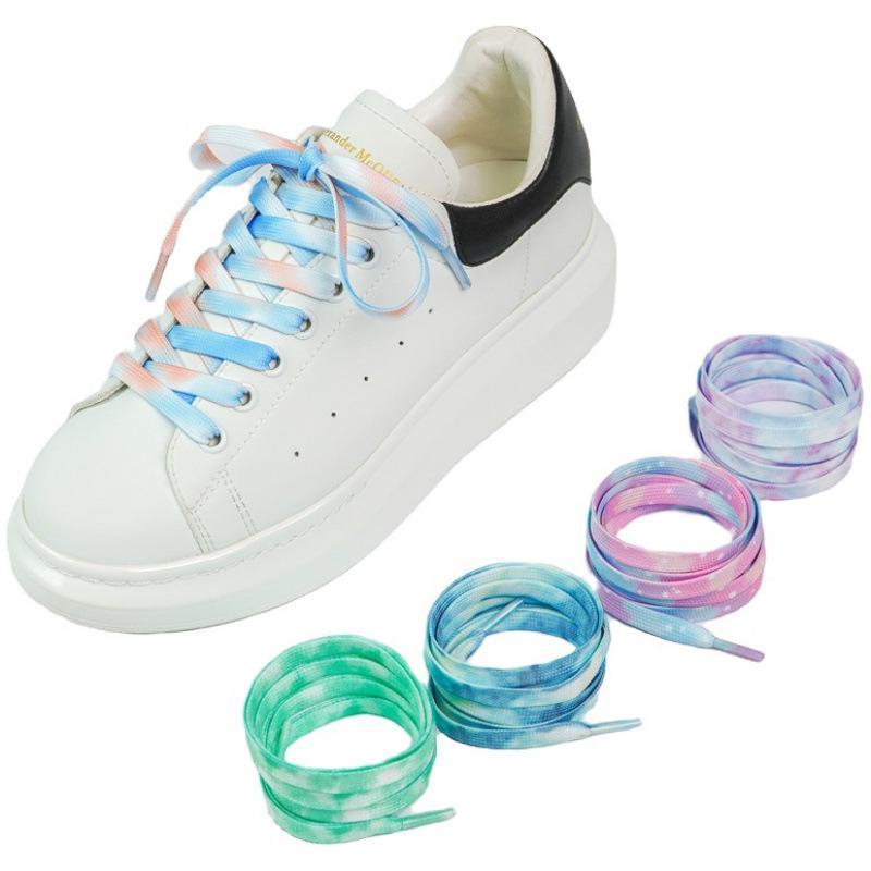 Tie-Dye Shoelaces for Board, Casual, Canvas Shoes, Sports, AJ, Air Force 1