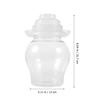 Large Capacity Transparent Plastic Airtight Jar Wide Mouth Pickle Container Vegetable Storage Kimchi Bottle Home Fermenting Jars