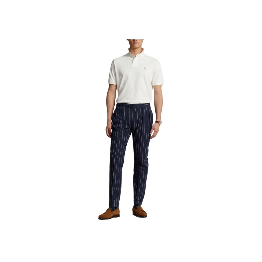 Polo Ralph Lauren Camisa Polo de Manga Corta con Botones Bordada Hombre tops Blanco 710910898-008