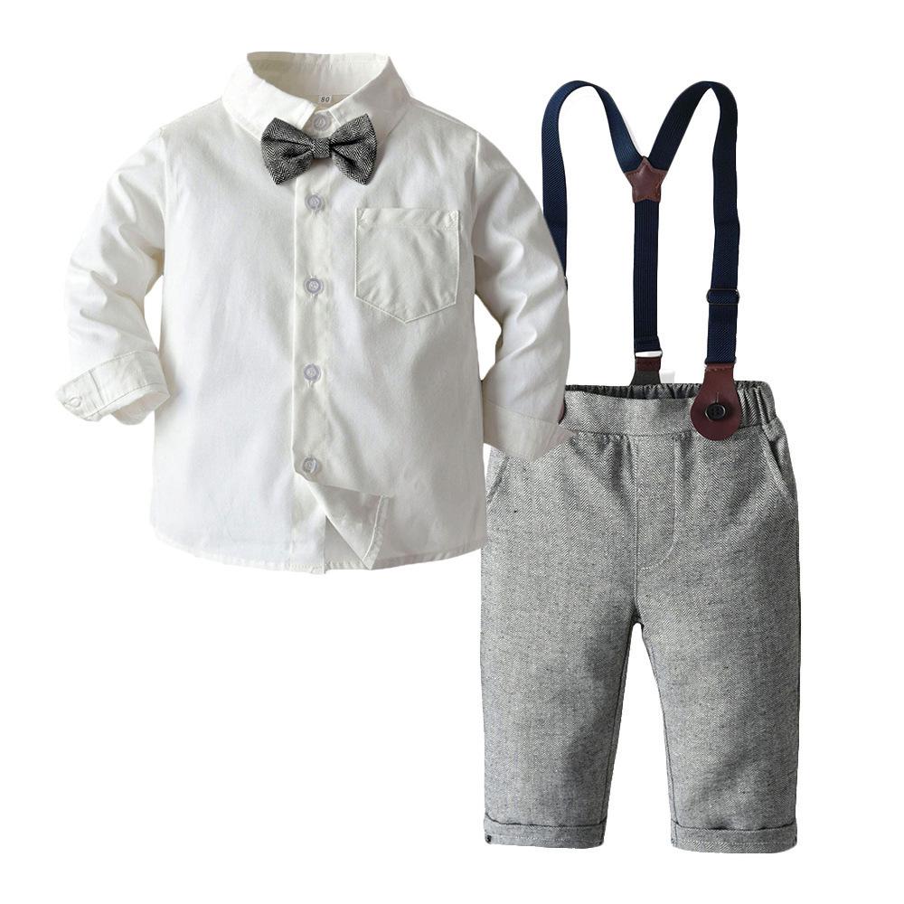 Boy's Gentleman Tuxedo Set: Long Sleeve Jacket, Pants, Vest & Hat
