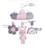 Aipinqi Baby Pink Animal Wind Chime Pendant Toy for Strollers