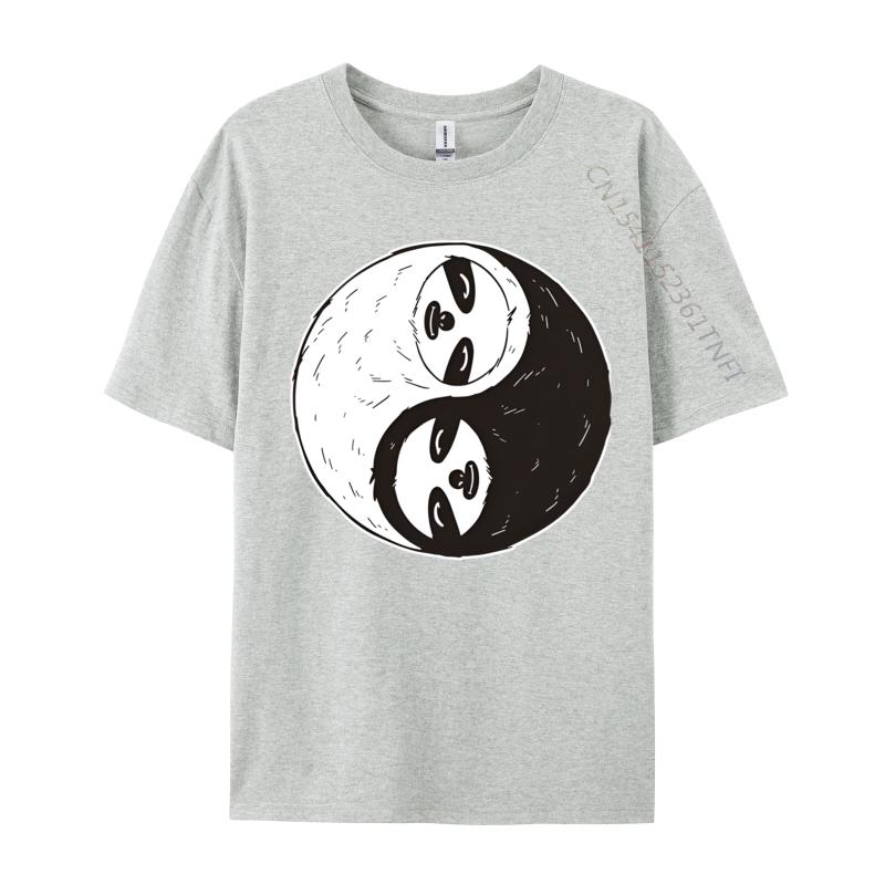 Funny Sloth Yin And Yang Chinese Quiet T Shirts Men Tee Shirts Party Tshirts For Men Tops New Clothes Normal
