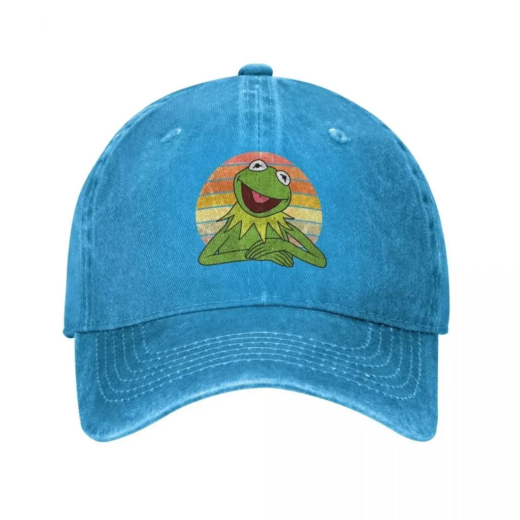 Frog Cartoon Anime Baseball Cap Classic Distressed Cotton Snapback Hat Unisex Outdoor Summer Caps Hat