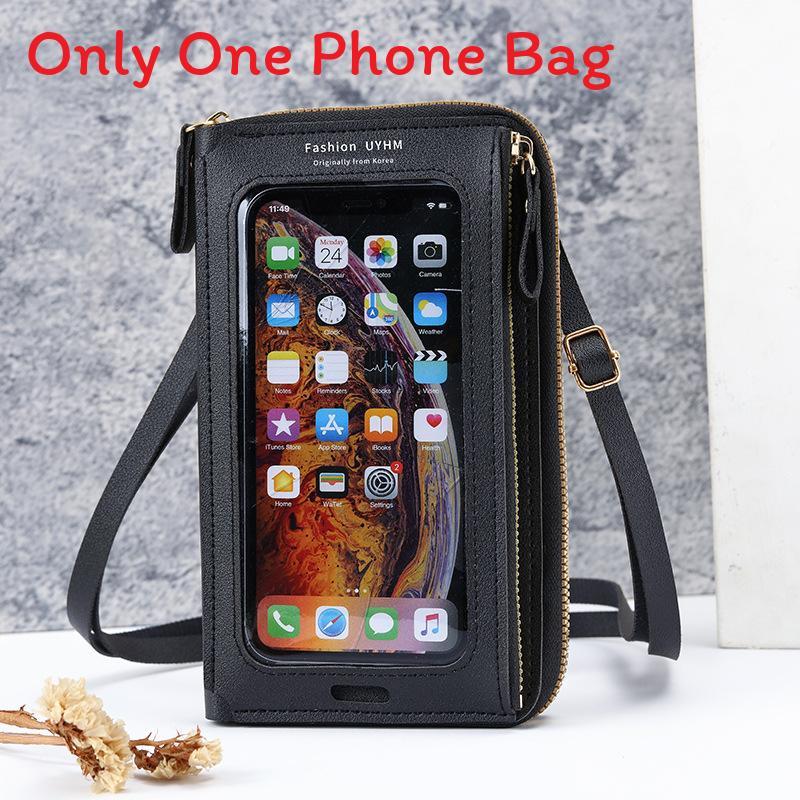Borsa per Telefono Touch Screen da Donna con Design Antifurto e Tasca Portafoglio Multifunzione