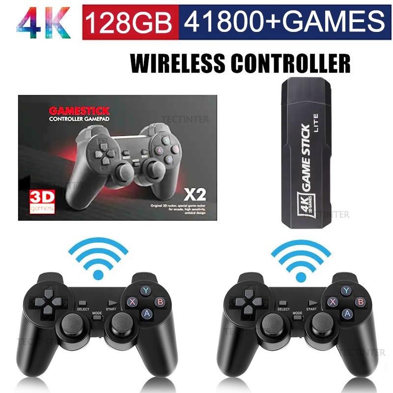 

Игровая приставка GD10 128G 4K HD, игровая консоль с двойным беспроводным контроллером 2,4G, ретро-консоль 41800, игры для PSP, рождественский подарок