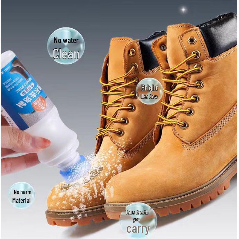 Nubuck & Suede Shoe Cleaner for Suede & Reverse Suede Shoes, Snow Boots, Yellow Boots - 100ml Cleaning Agent