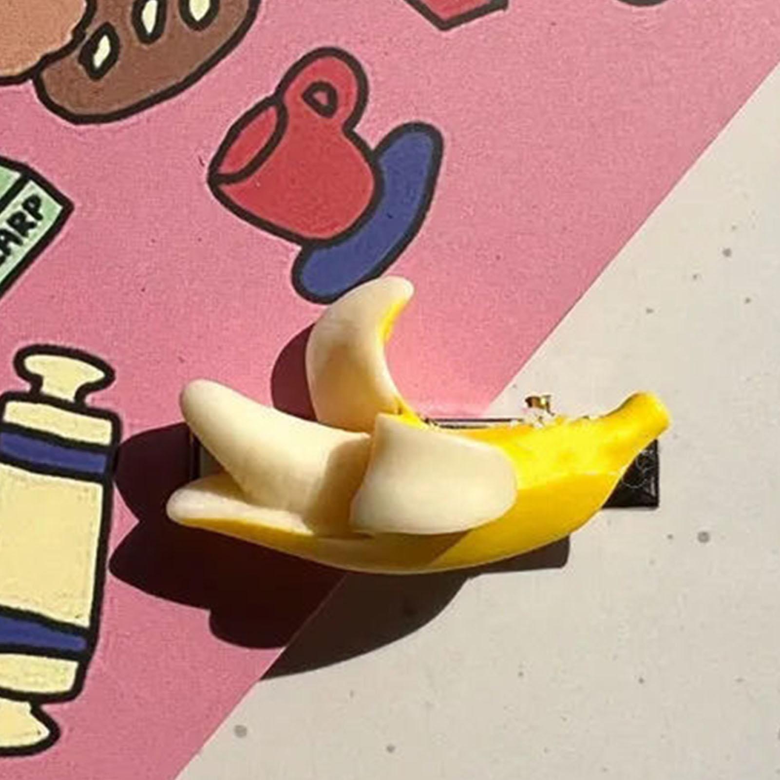 Simulation cute banana hairpin Funny Banana Hairpin