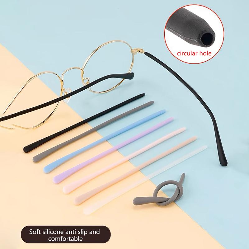 Silicone Eyeglasses Foot Cover Glasses Non-Slip Cover Soft Sunglasses Accessories Myopia Frame Leg Cover Sports Temple Tips