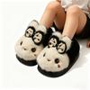 Winter Warmth Thick-Soled Fleece-Lined All- Cotton Slippers With Heel Coverage