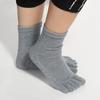 Soft Women Men Unisex Five Finger Sports Cotton Toe Socks