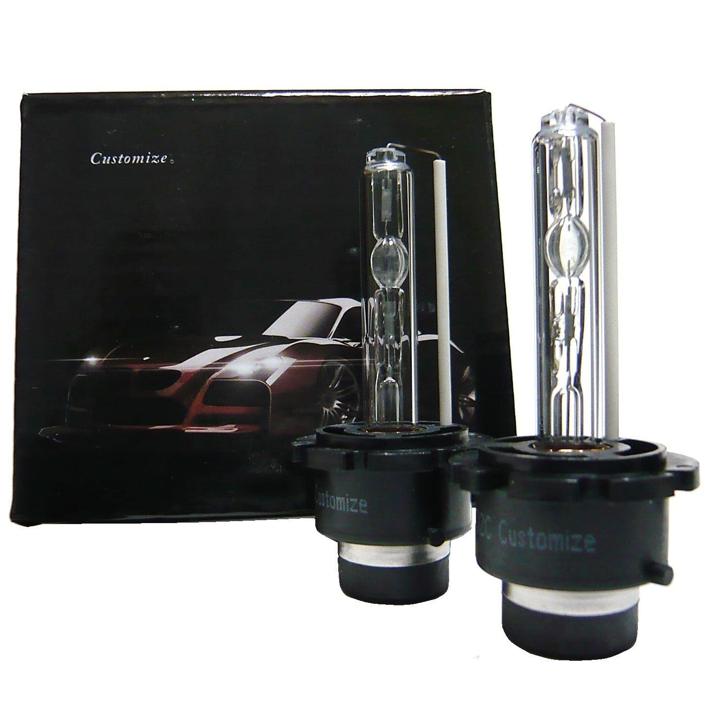 

Настраиваемые сменные HID-лампы D2S 55 Вт 6000K/8000K/10000K/12000K/15000K в ассортименте, 2 шт. (6000K)