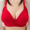 Comfortable Plus Size Wire-Free Front Closure Bra for Middle-Aged & Elderly - Pure Cotton