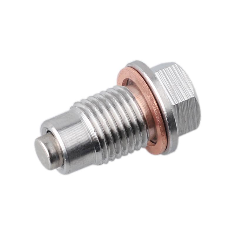M12x1.25/1.5/1.75 M14x1.5 M16x1.5 M18x1.5 Magnetic Stainless Steel Oil Drain Plug Sump Drain Nut Bolt with Gasket Crush Fuel System Fittings7